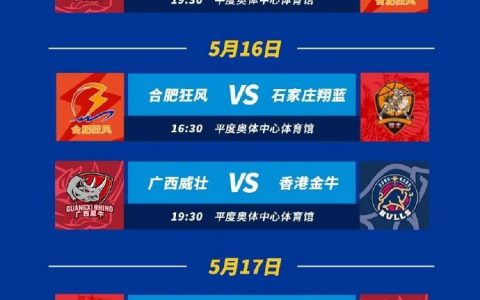 2025年NBL联赛季前赛将于5月15-17日在青岛开打