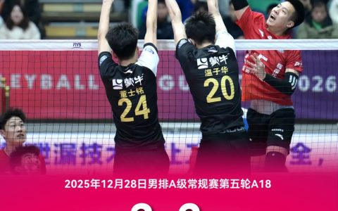 客场奏凯！保定沃隶男排五局鏖战击败青岛兴轮呦呦男排